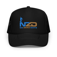 Load image into Gallery viewer, NZD Backcountry Blue/Brown Foam trucker hat