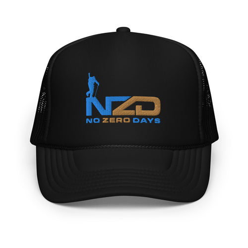 NZD Backcountry Blue/Brown Foam trucker hat