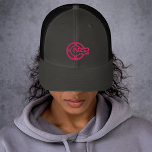 NZD Charcoal/Pink Trucker Cap