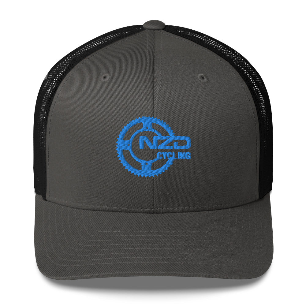 NZD Cycling Charcoal/Blue/Grey Trucker Cap