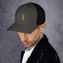 Load image into Gallery viewer, NZD Mountain Time Charcoal/Gold Trucker Cap