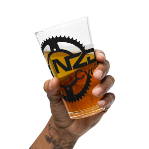 NZD Cycling pint glass