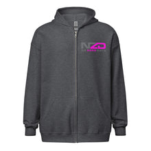 Load image into Gallery viewer, NZD Pink Grey Unisex heavy blend zip hoodie