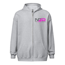 Load image into Gallery viewer, NZD Pink Grey Unisex heavy blend zip hoodie