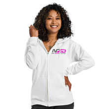 Load image into Gallery viewer, NZD Pink Grey Unisex heavy blend zip hoodie