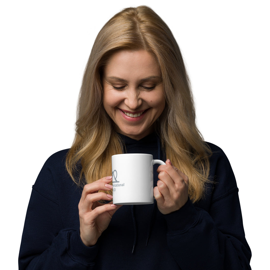 NZD Mountain Man Invitational White glossy mug