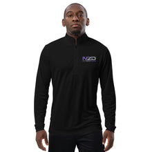 Load image into Gallery viewer, NZD Quarter zip pullover Purple/Grey
