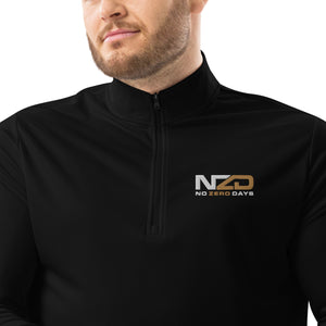 NZD Quarter zip pullover Brown/White