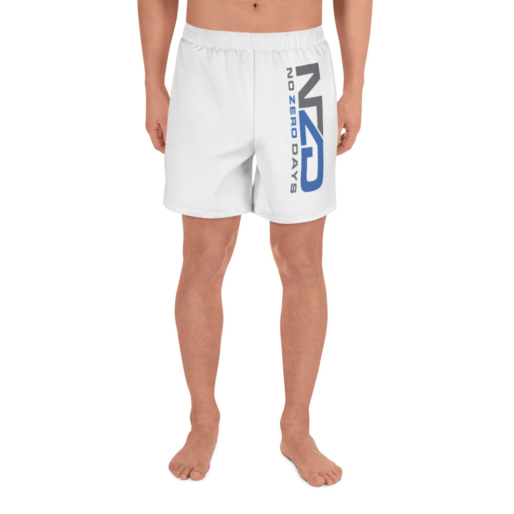 NZD White Men's Recycled Athletic Shorts