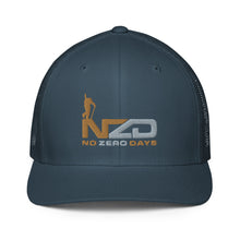 Load image into Gallery viewer, NZD Backcountry Navy Closed-back trucker cap