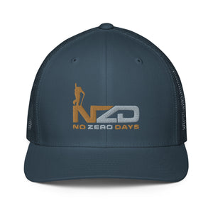 NZD Backcountry Navy Closed-back trucker cap