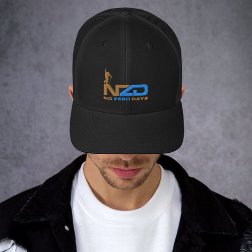 NZD Backcountry Black/Brown/Blue Trucker Cap