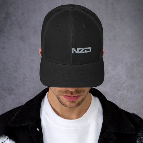 NZD Black/Silver Trucker Cap