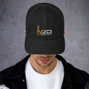 NZD Backcountry Black Brown Trucker Cap