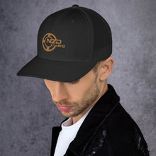 Load image into Gallery viewer, NZD Cycling Black/Brown Trucker Cap