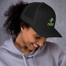 Load image into Gallery viewer, NZD Sendit Ski Black/Lime Trucker Cap Unisex