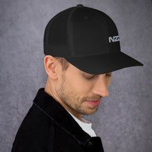 Load image into Gallery viewer, NZD Black/Silver Trucker Cap