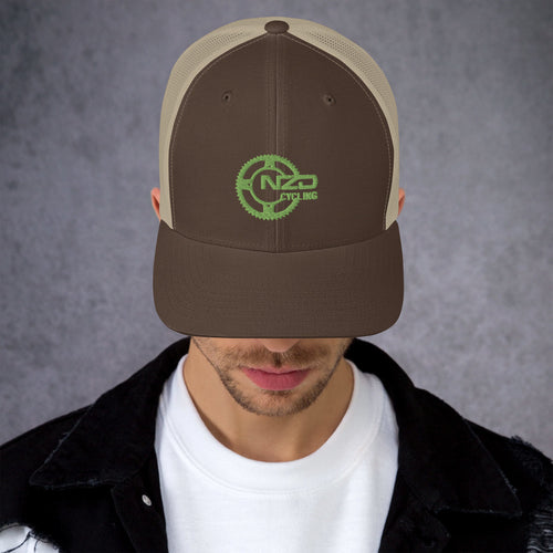 NZD Cycling Tan/Brown Trucker Cap