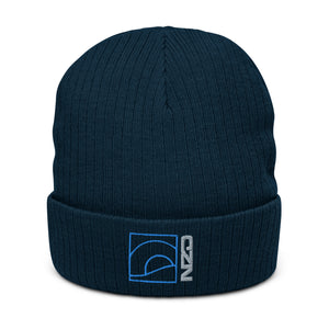 NZD Mtn Luv Ribbed knit beanie Blue/Grey