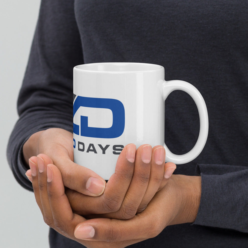 NZD Blue/Grey White glossy mug